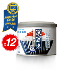 【台肥集團‧台海生技】 深滋味天然海鹽 300g x 12罐 (組合)