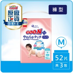 【正隆】日本大王境內版柔觸肌褲型(M號 52片*3串)