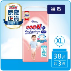 【正隆】日本大王境內版柔觸肌褲型(XL號 38片*3串)