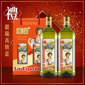 【囍瑞】萊瑞100%純玄米油 (1000ml*2入 禮盒裝)