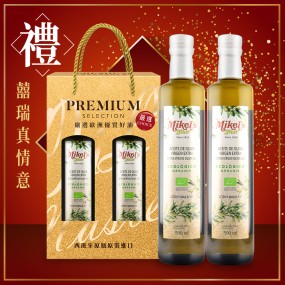 【囍瑞】歐羅有機第一道冷壓特級初榨橄欖油(500ml*2入 禮盒裝)