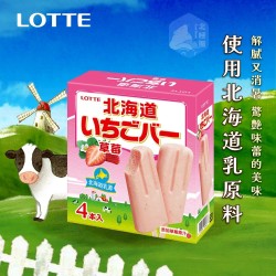 【團購商品】樂天北海道草莓雪糕 70g*4支/盒*6盒入